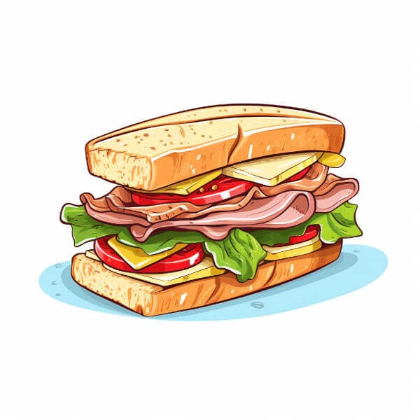 Rainbow Bliss Sandwich