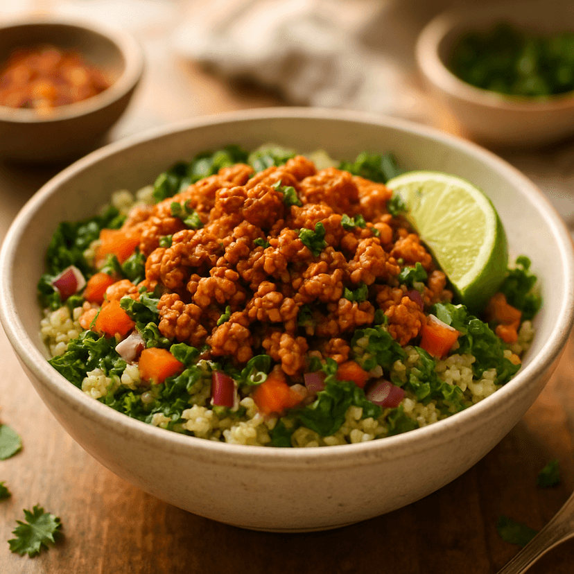 Spicy Turkey and Veggie Power Bowl