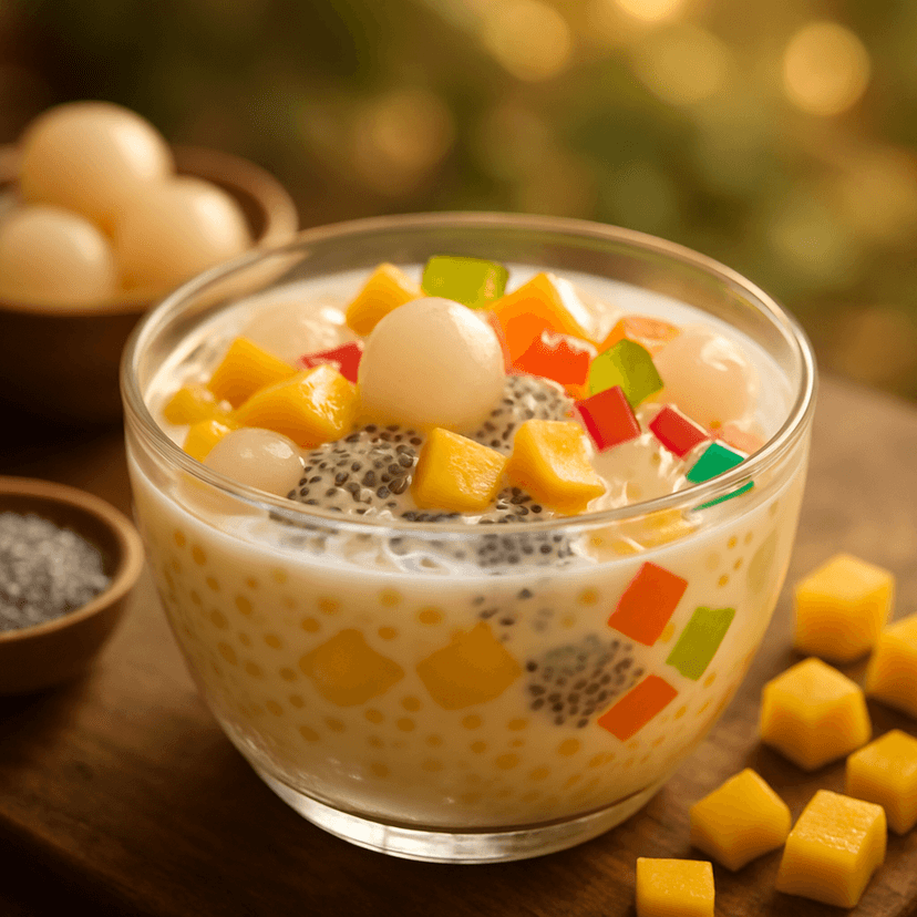 Tropical Lychee Mango Sago Treat