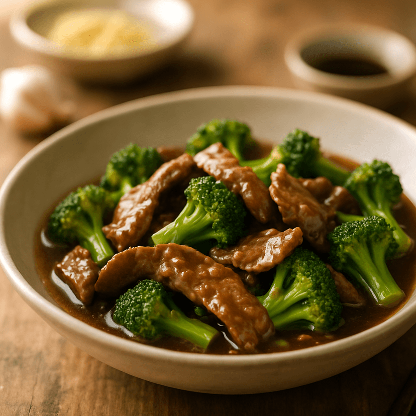 Quick Garlic Ginger Beef & Broccoli Stir-Fry