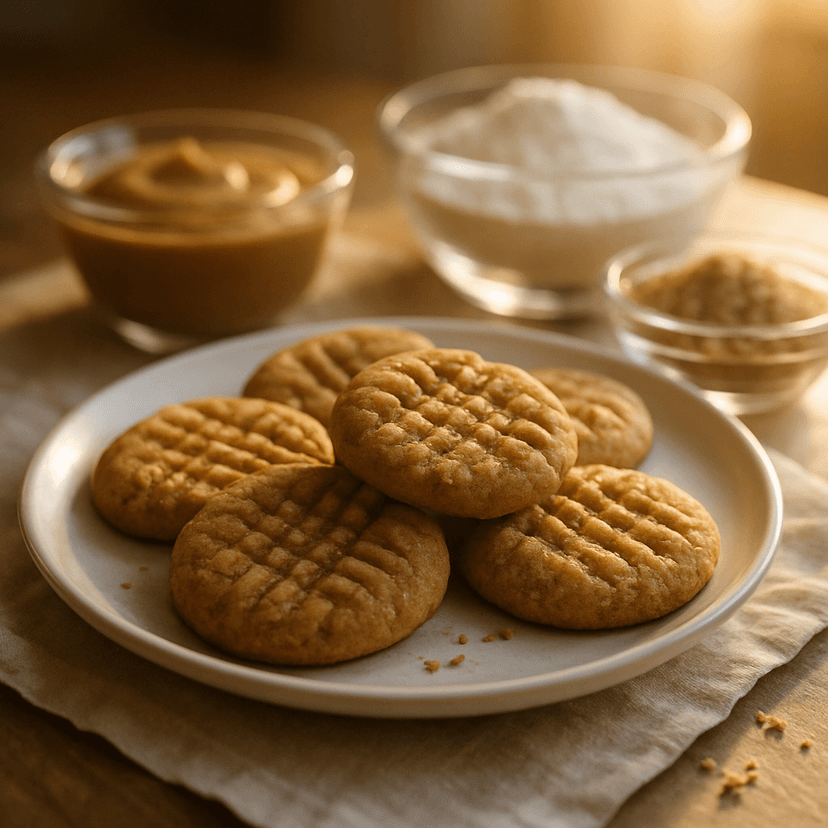 Classic Almond Butter Cookies with Flour