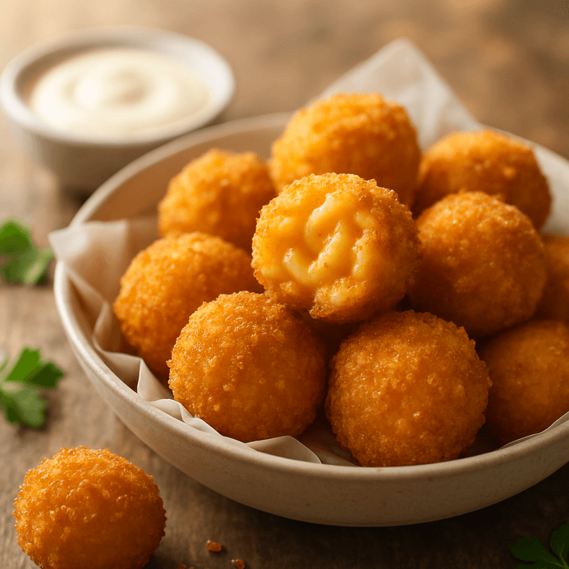 Cheesy Mac and Cheese Bites