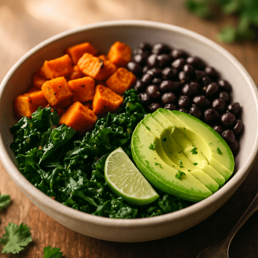 Roasted Sweet Potato & Black Bean Power Bowl