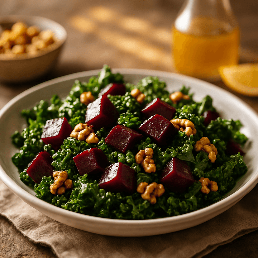 Massaged Kale & Roasted Beet Salad