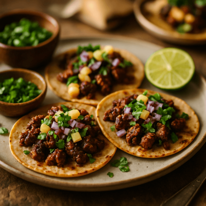 Spiced Al Pastor Lamb Tacos