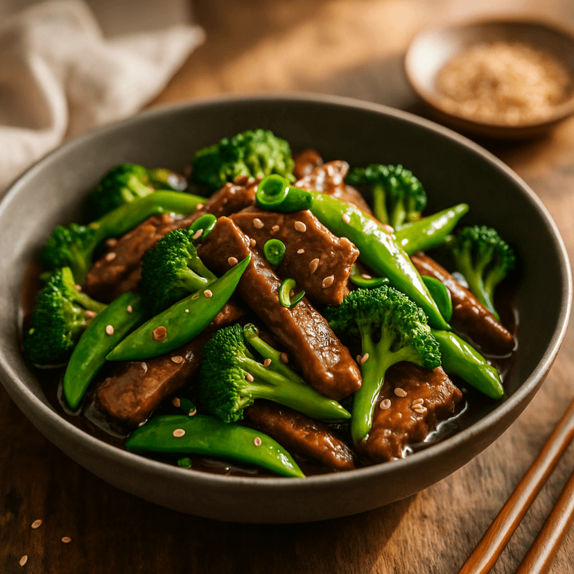 Savory Grass-Fed Beef Stir Fry with Crisp Veggies