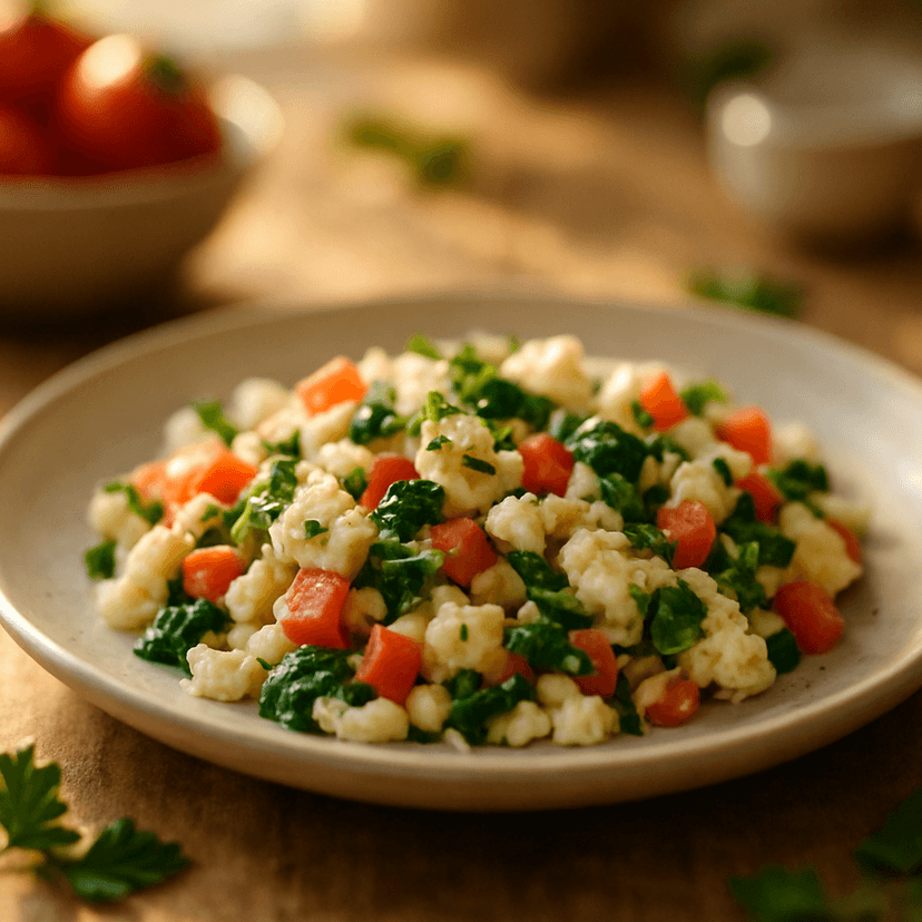 Veggie Egg White Scramble