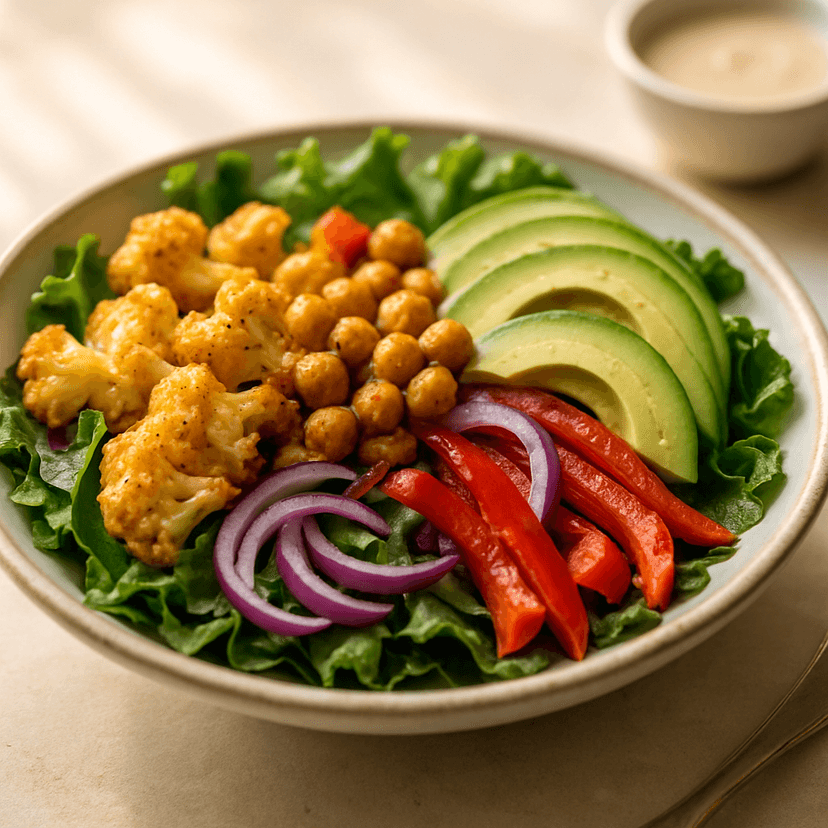 Roasted Veggie Chickpea Power Bowl