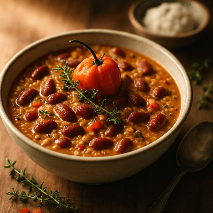 Spiced Quinoa & Kidney Bean Stew