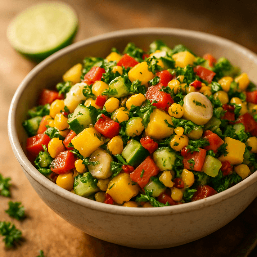 Tropical Fusion Israeli Salad