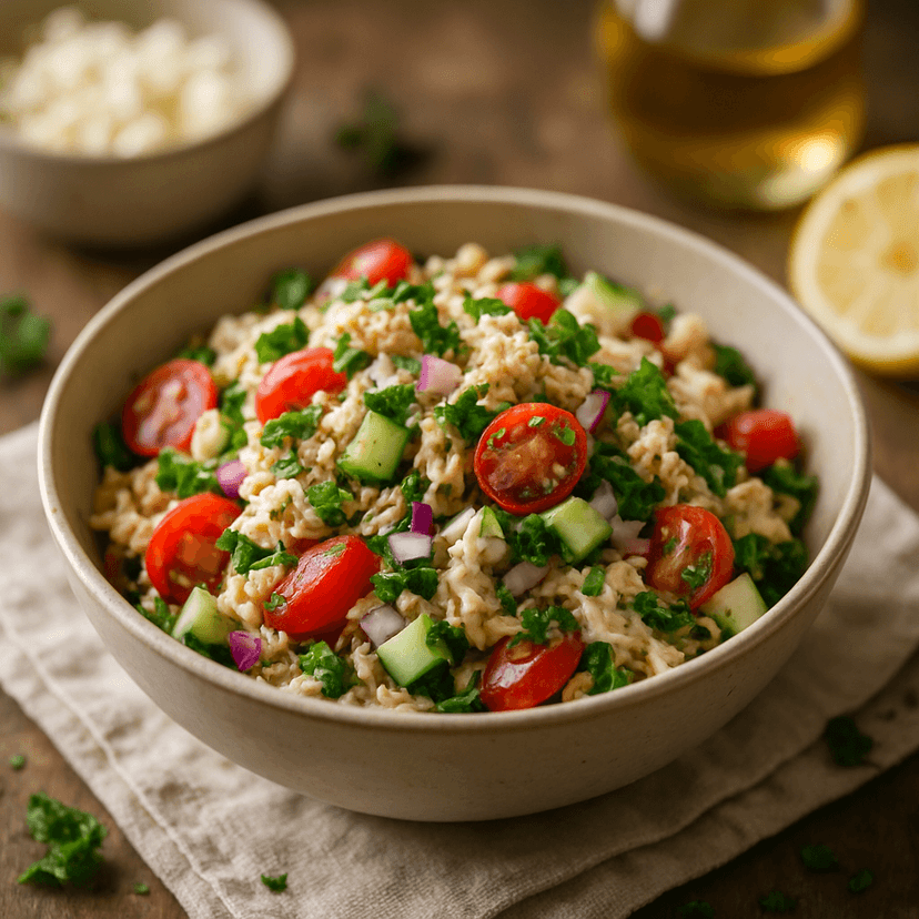Tangy Mediterranean Chicken Salad