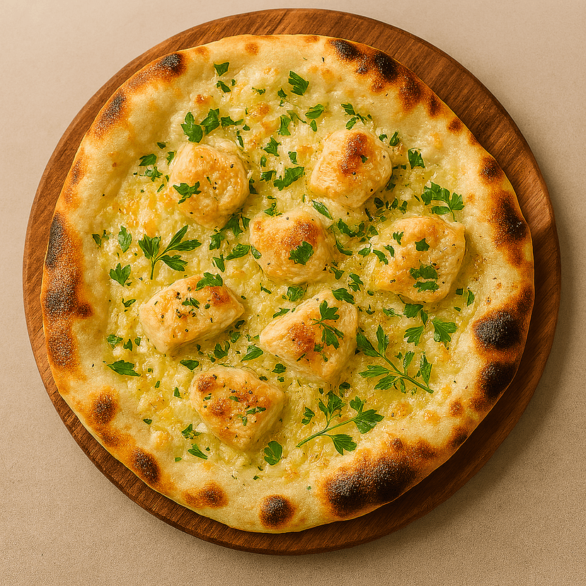 Cheesy Garlic Naan Bread