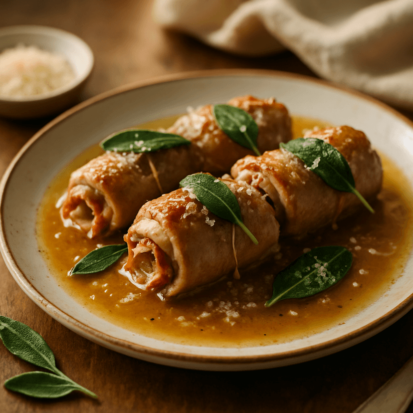 Classic Veal Involtini with Sage and Prosciutto