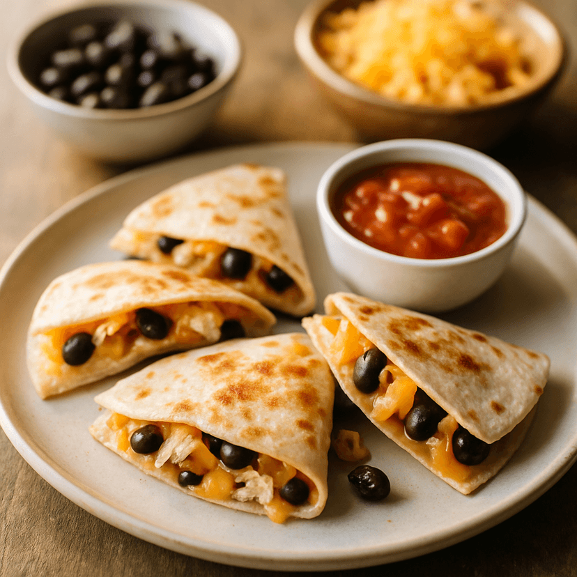 Keiki Cheesy Mini Chicken & Bean Quesadillas
