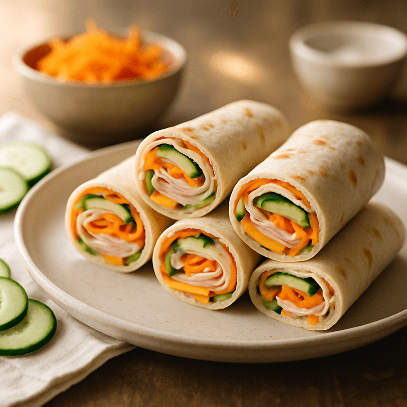 Keiki Turkey & Cheese Mini Wraps