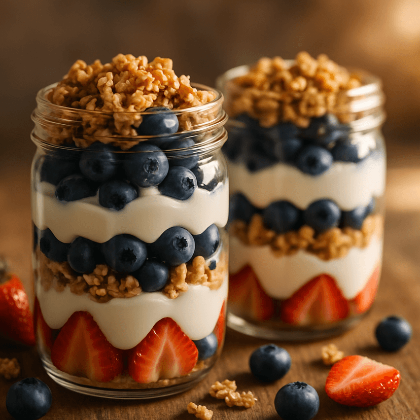 Keiki Rainbow Berry Yogurt Parfaits