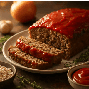 Savory Venison and Beef Meatloaf