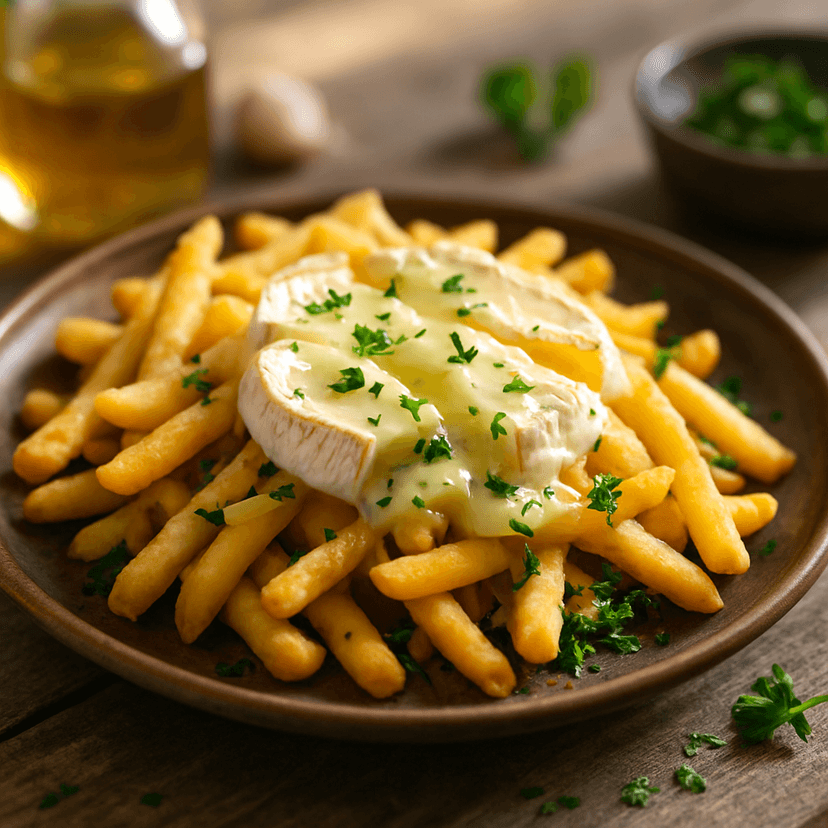 Golden Frites with Melted Camembert
