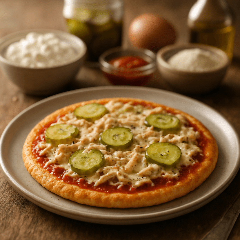 Protein-Packed Cottage Cheese Crust Chicken Pizza
