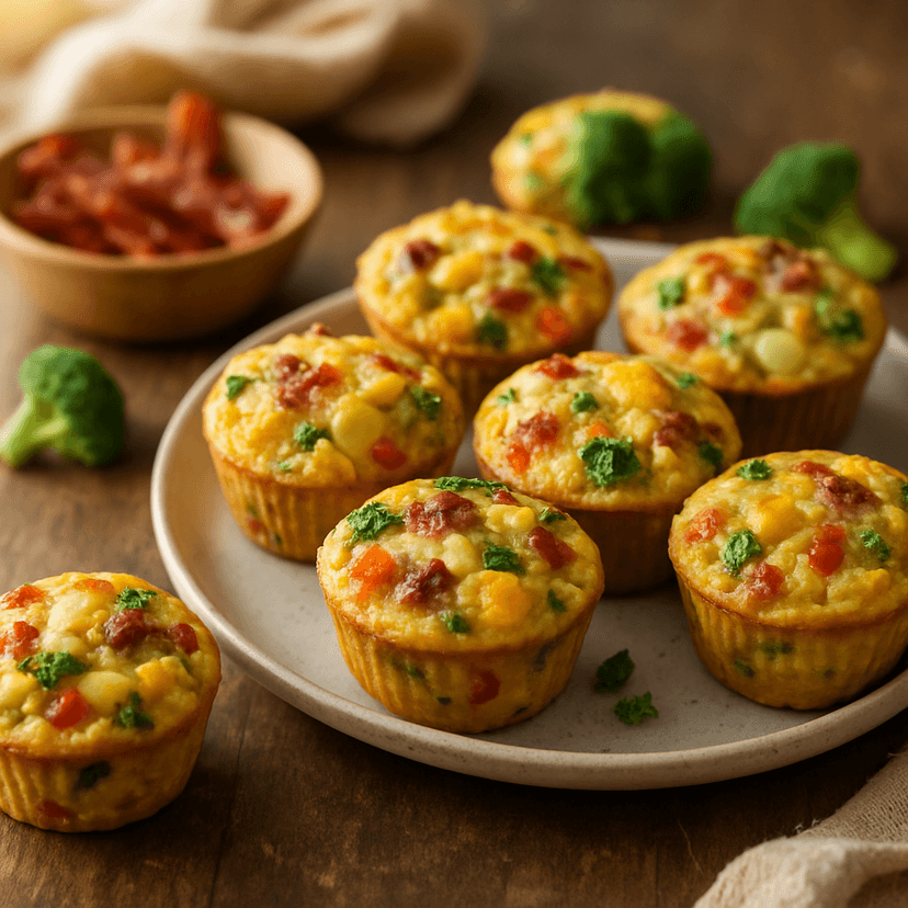 Hearty Bacon Egg Potato Muffins