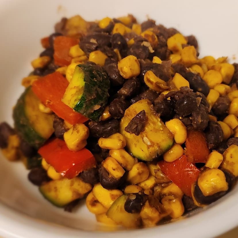 Zesty Bean and Squash Skillet