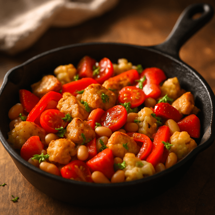 Iron Boost Chicken and Veggie Skillet