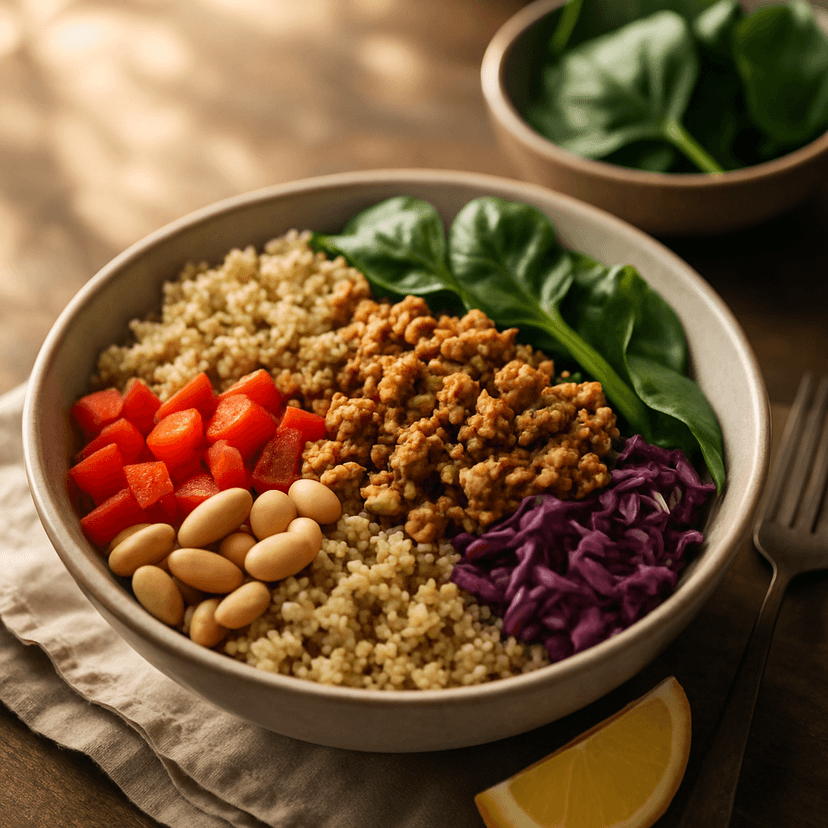 Iron Boost Red & White Power Bowl