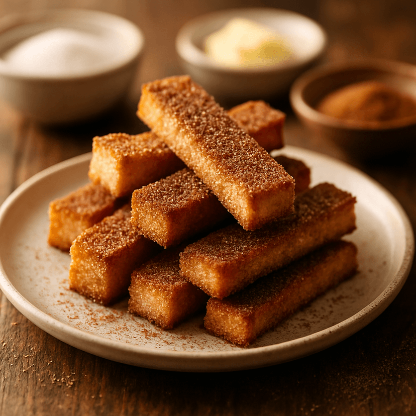 Crunchy Cinnamon Sugar Toast Sticks