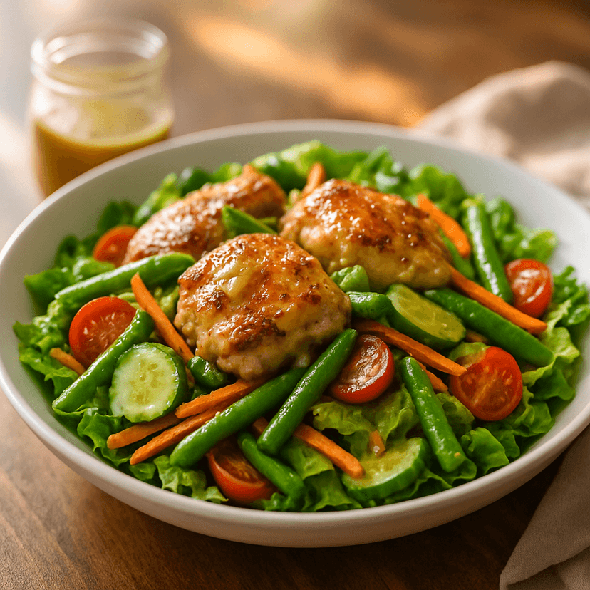 Savory Chicken Salad with Fresh Green Beans