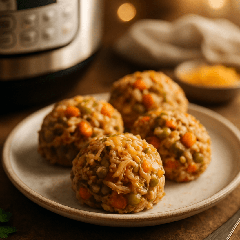 Instant Pot Shredded Chicken Lentil Soup Bombs