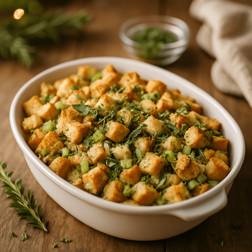 Hearty Herbed Holiday Stuffing