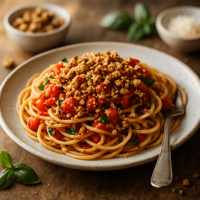 Crunchy Walnut Tomato Basil Pasta