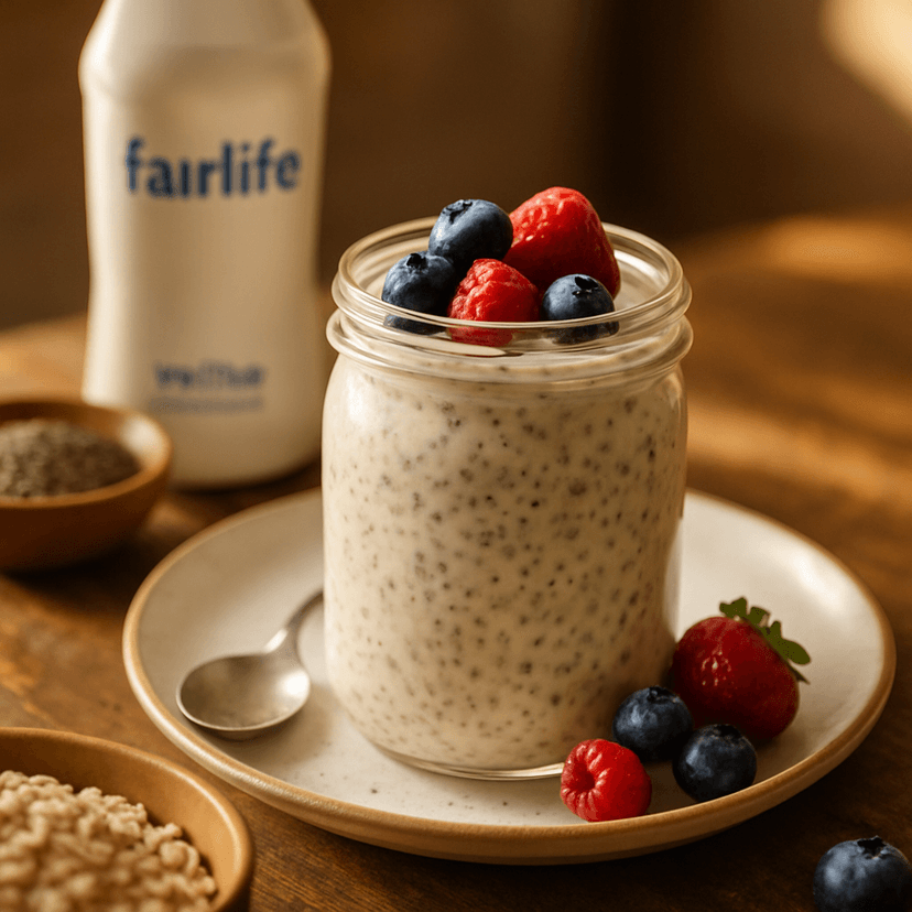 High-Protein Chia Overnight Oats