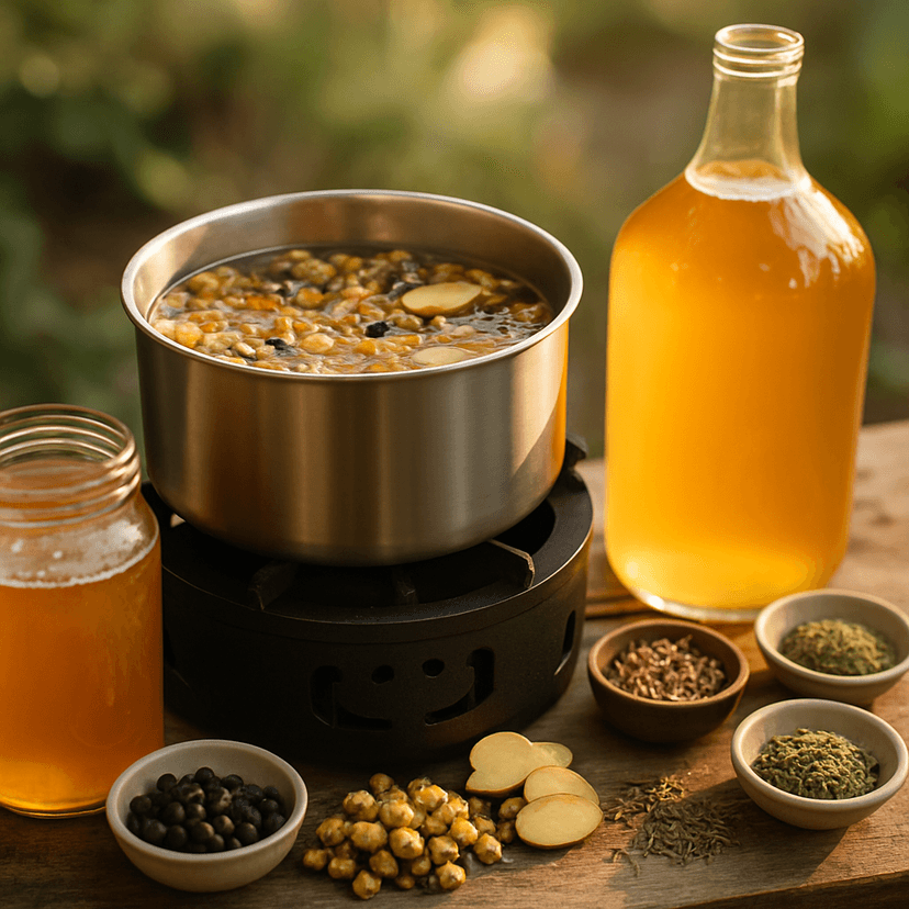 Nordic Herbal Hydromel (Fire-Brewed)