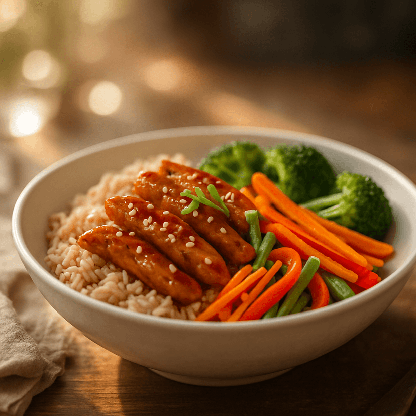 Lean Teriyaki Chicken Rice Bowls