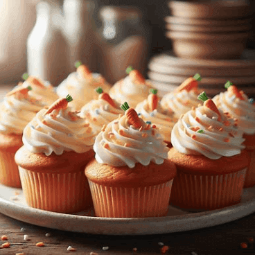 Classic Moist Orange Carrot Cupcakes image