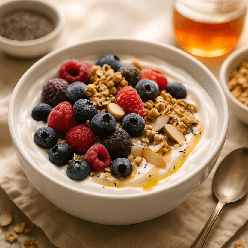 Protein-Packed Greek Yogurt Berry Bowl