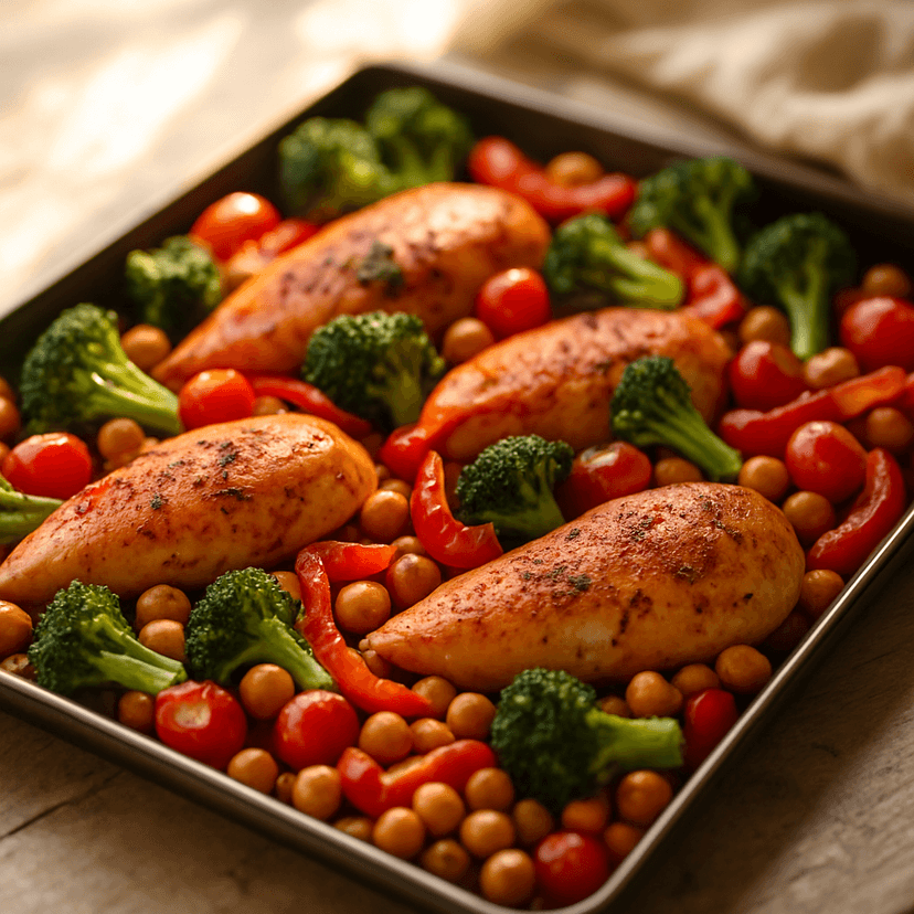 Sheet Pan Chicken and Veggie Power Meal