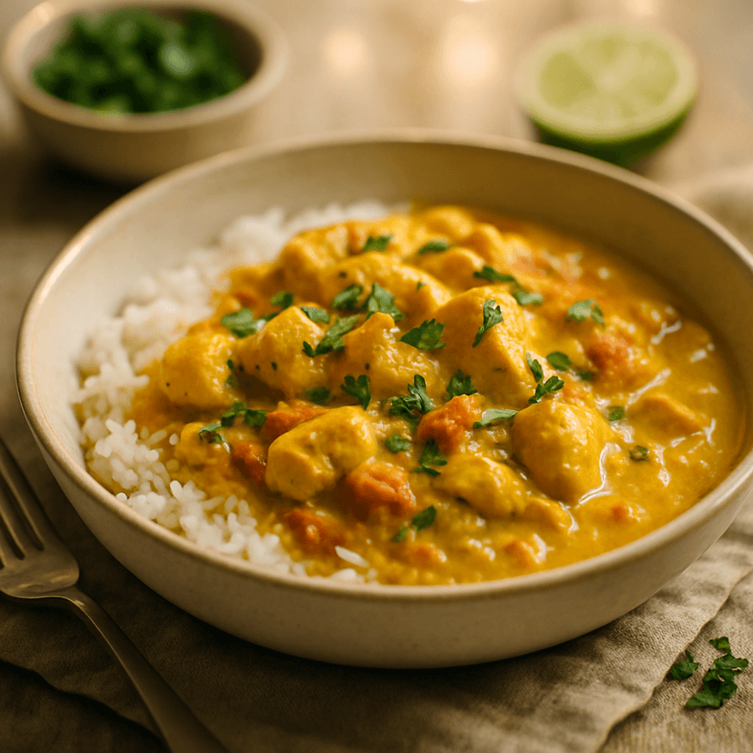 Light Coconut Chicken Curry