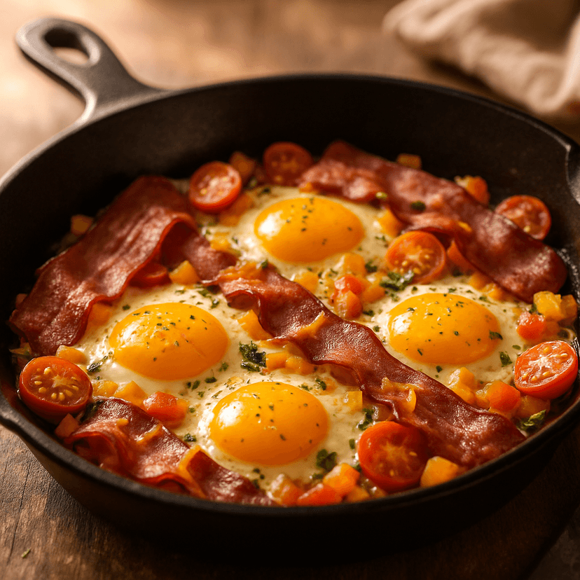 Savory Turkey Bacon & Egg Skillet