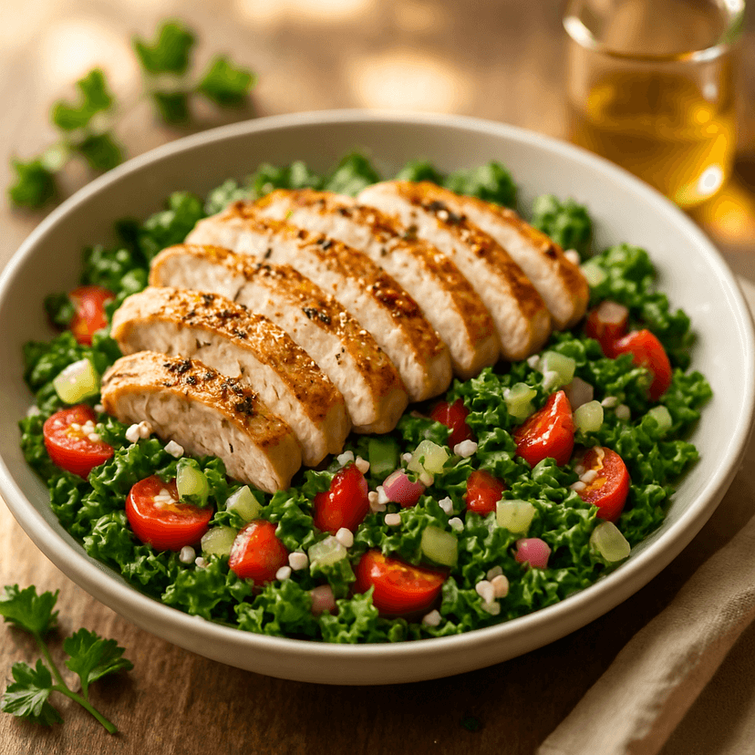 Zesty Lemon Herb Chicken Chopped Salad