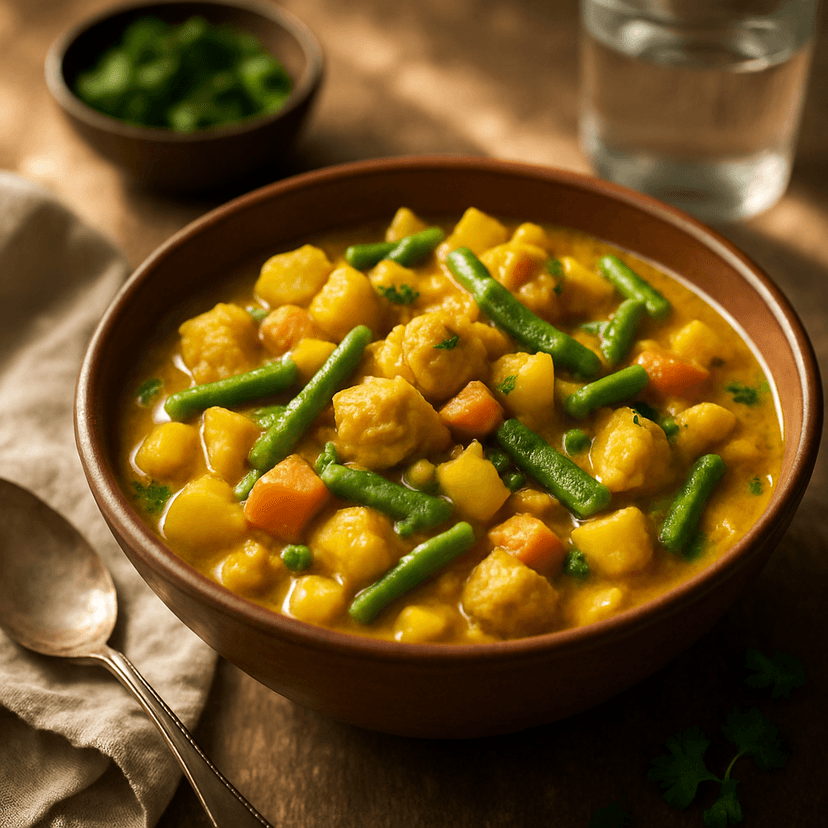 Batch-Friendly Anti-Inflammatory Root Veggie Curry with Green Beans