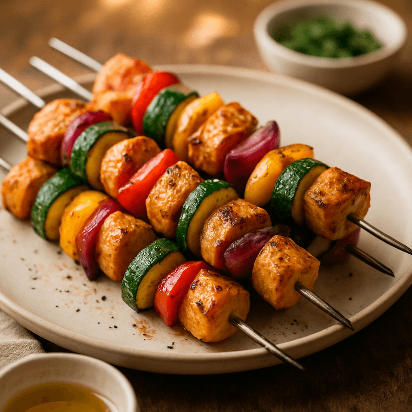 Protein-Packed Chicken Veggie Skewers