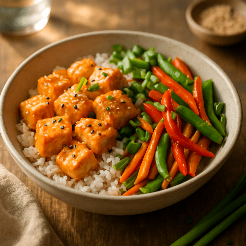 Spicy Bang Bang Salmon Bowl