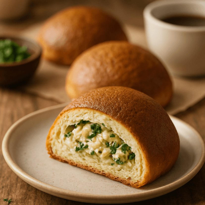 Savory Herb Chicken Coffee Bun