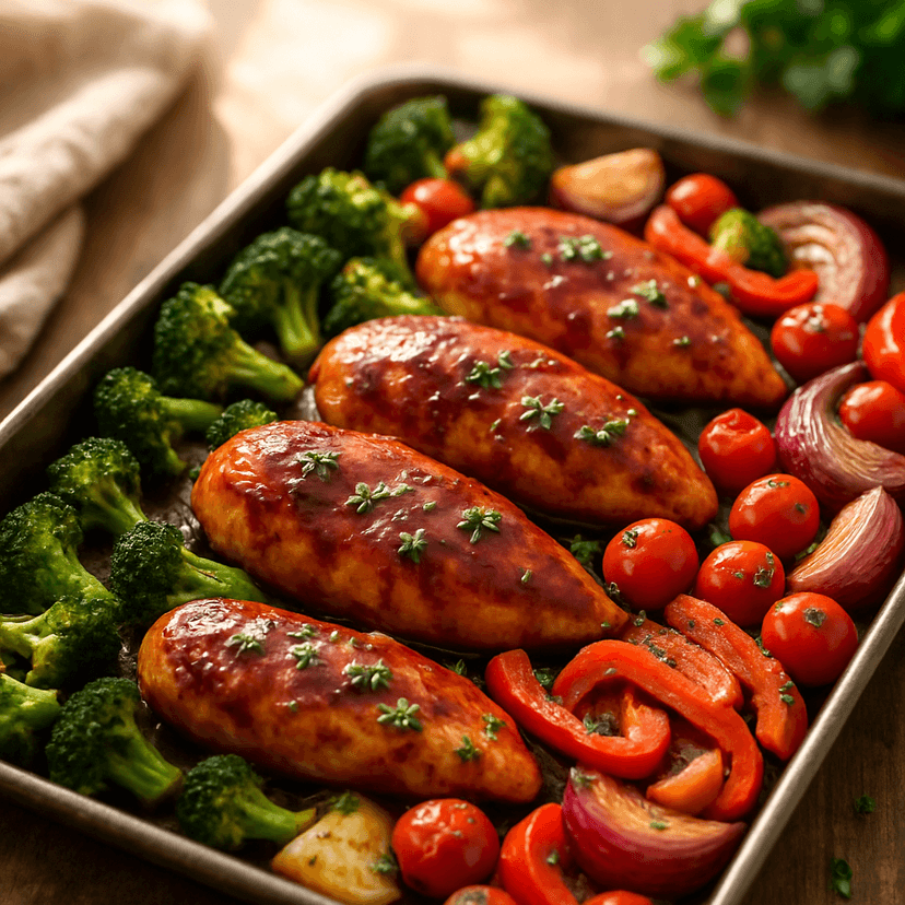 Protein-Packed BBQ Chicken Sheet Pan Feast