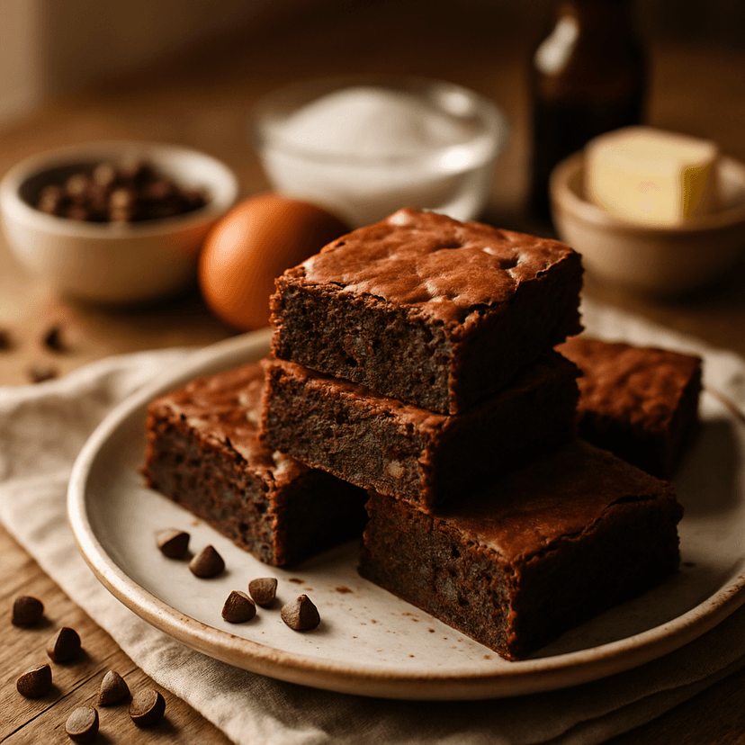 Fudgy Classic Chocolate Brownies