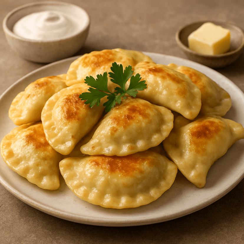 Classic Polish Pierogi with Potato and Cheese