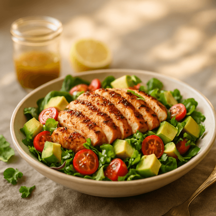 Zesty Grilled Chicken and Avocado Salad