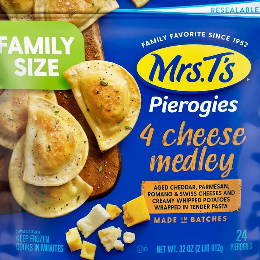 Four Cheese Pierogies with Tomato and Italian Sausage image
